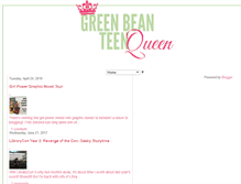 Tablet Screenshot of greenbeanteenqueen.com
